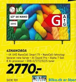 Bilka LG 43NANO80A, DKK 2770 tilbud
