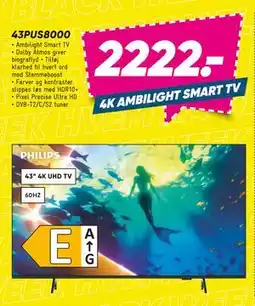 Bilka PHILIPS 43PUS8000, DKK 2222 tilbud