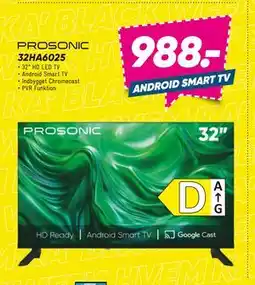 Bilka PROSONIC 32HA6025, DKK 988 tilbud