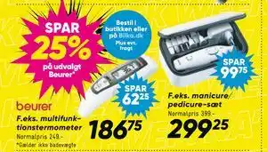 Bilka Spar 25% på udvalgt Beurer tilbud