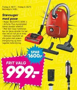 Bilka Støvsuger med pose, DKK 999 tilbud