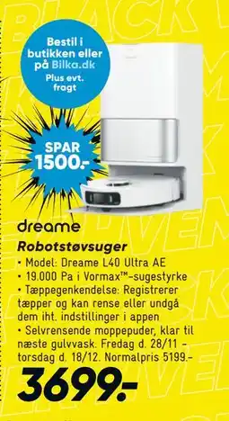 Bilka Robotstøvsuger, DKK 3699 tilbud