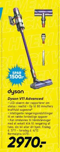 Bilka Dyson V11 Advanced, DKK 2970 tilbud