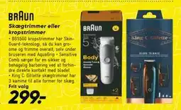 Bilka Skægtrimmer eller kropstrimmer, DKK 299 tilbud