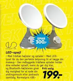 Bilka LED-spejl, DKK 199 tilbud