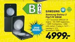 Bilka Samsung Galaxy Z Flip7 FE 128GB, DKK 4999 tilbud