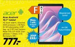 Bilka Acer Android 10,1” tablet, DKK 777 tilbud