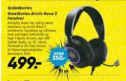 Bilka SteelSeries Arctis Nova 3 headset, DKK 499 tilbud