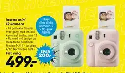 Bilka Instax mini 12 kamera, DKK 499 tilbud