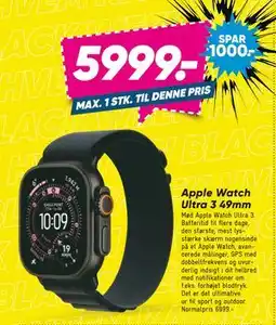 Bilka Apple Watch Ultra 3 49mm, DKK 5999 tilbud