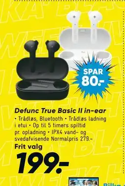Bilka Defunc True Basic II in-ear, DKK 199 tilbud