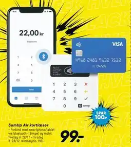 Bilka SumUp Air kortlæser, DKK 99 tilbud