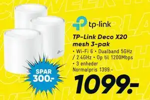 Bilka TP-Link Deco X20 mesh 3-pak, DKK 1099 tilbud