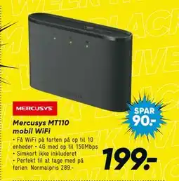 Bilka Mercusys MT110 mobil WiFi, DKK 199 tilbud