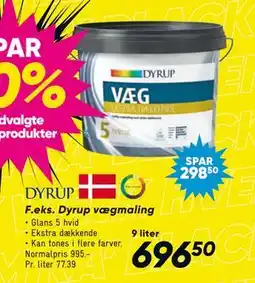 Bilka Dyrup vægmaling, DKK 696.5 tilbud
