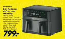 Bilka Britt Andersen airfryer med skillevæg, DKK 799 tilbud
