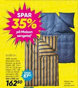 Bilka SPAR 35% på Maison sengetøj tilbud