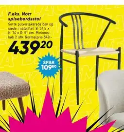 Bilka Norr spisebordsstol, DKK 439.2 tilbud