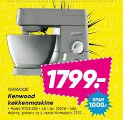 Bilka Kenwood køkkenmaskine, DKK 1799 tilbud