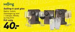 Bilka Salling 4 pak glas, DKK 40 tilbud