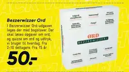 Bilka Bezzerwizzer Ord, DKK 50 tilbud