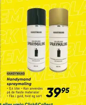 Bilka Handymand spraymaling, DKK 39.95 tilbud