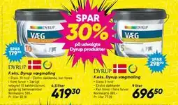 Bilka SPAR 30% på udvalgte Dyrup produkter tilbud