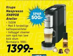 Bilka Krups Nespresso XN8908 Atelier, DKK 1399 tilbud