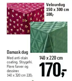 Føtex Damask dug tilbud