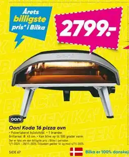 Bilka Ooni Koda 16 pizza ovn, DKK 2799 tilbud