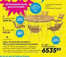 Bilka Kerteminde havestol, DKK 539.4 tilbud