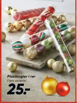 Bilka Plastkugler i rør, DKK 25 tilbud