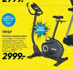 Bilka Premium motionscykel, DKK 2999 tilbud