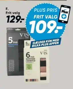 Bilka 5-pak tights eller 6-pak trusser, DKK 129, App-pris tilbud