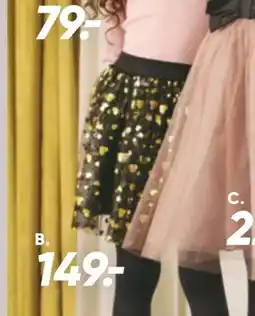 Bilka Nederdel med guldhjerter, DKK 149 tilbud