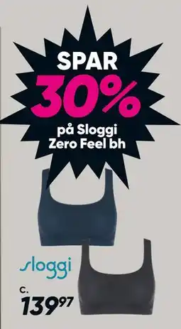 Bilka SPAR 30% på Sloggi Zero Feel bh, DKK 139.97 tilbud