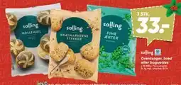 Bilka Grøntsager, brød eller baguettes, DKK 33 tilbud