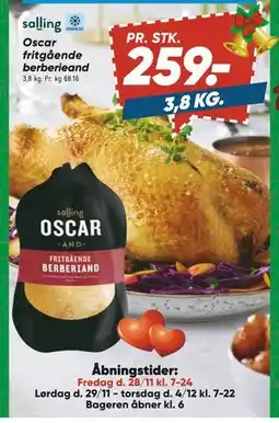 Bilka Oscar fritgående berberie, DKK 259 tilbud