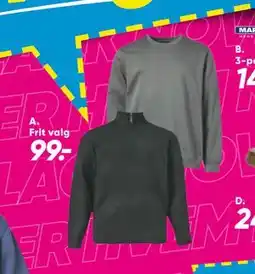 Bilka Sweatshirt, sweatbukser eller strik, DKK 99 tilbud