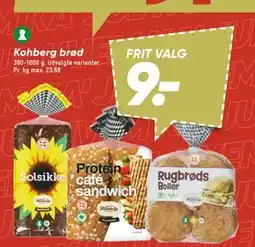 Bilka Kohberg brød, DKK 9 tilbud