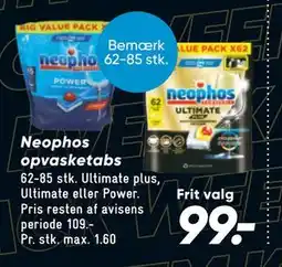 Bilka Neophos opvasketabs, DKK 99 tilbud