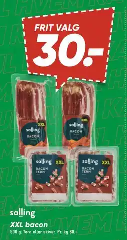 Bilka XXL bacon, DKK 30 tilbud