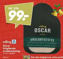 Bilka Oscar fritgående andebryststeg, DKK 99 tilbud
