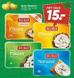 Bilka Buko flødeost, DKK 15 tilbud