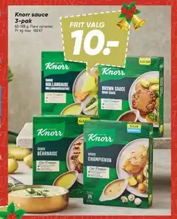 Bilka Knorr sauce 3-pak, DKK 10 tilbud