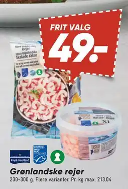 Bilka Grønlandske rejer, DKK 49 tilbud