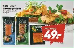 Bilka Kold- eller varmrøget laks, DKK 49 tilbud