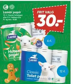 Bilka Lambi papir, DKK 30 tilbud