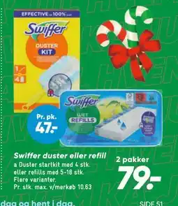 Bilka Swiffer duster eller refill, DKK 79 tilbud