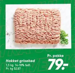 Bilka Hakket grisekød, DKK 79 tilbud
